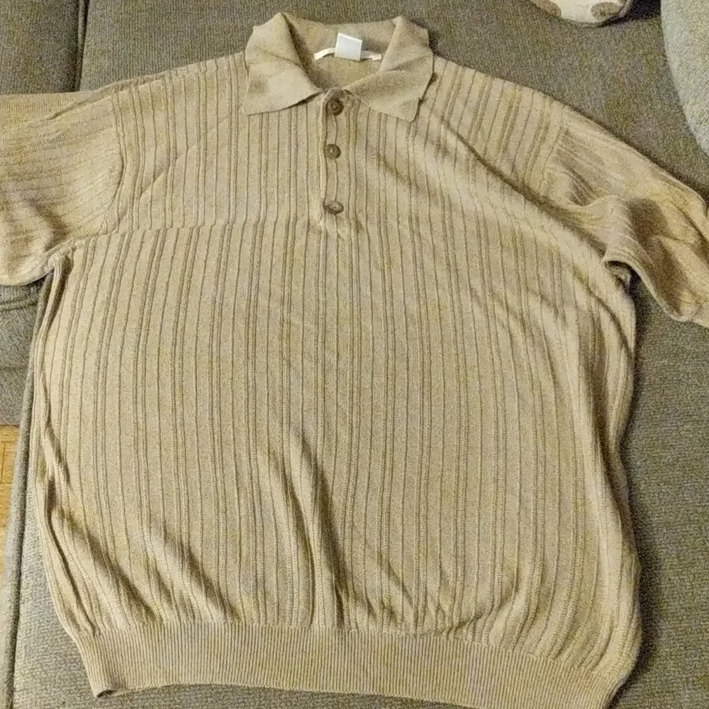 Soft lightweight polo sweater